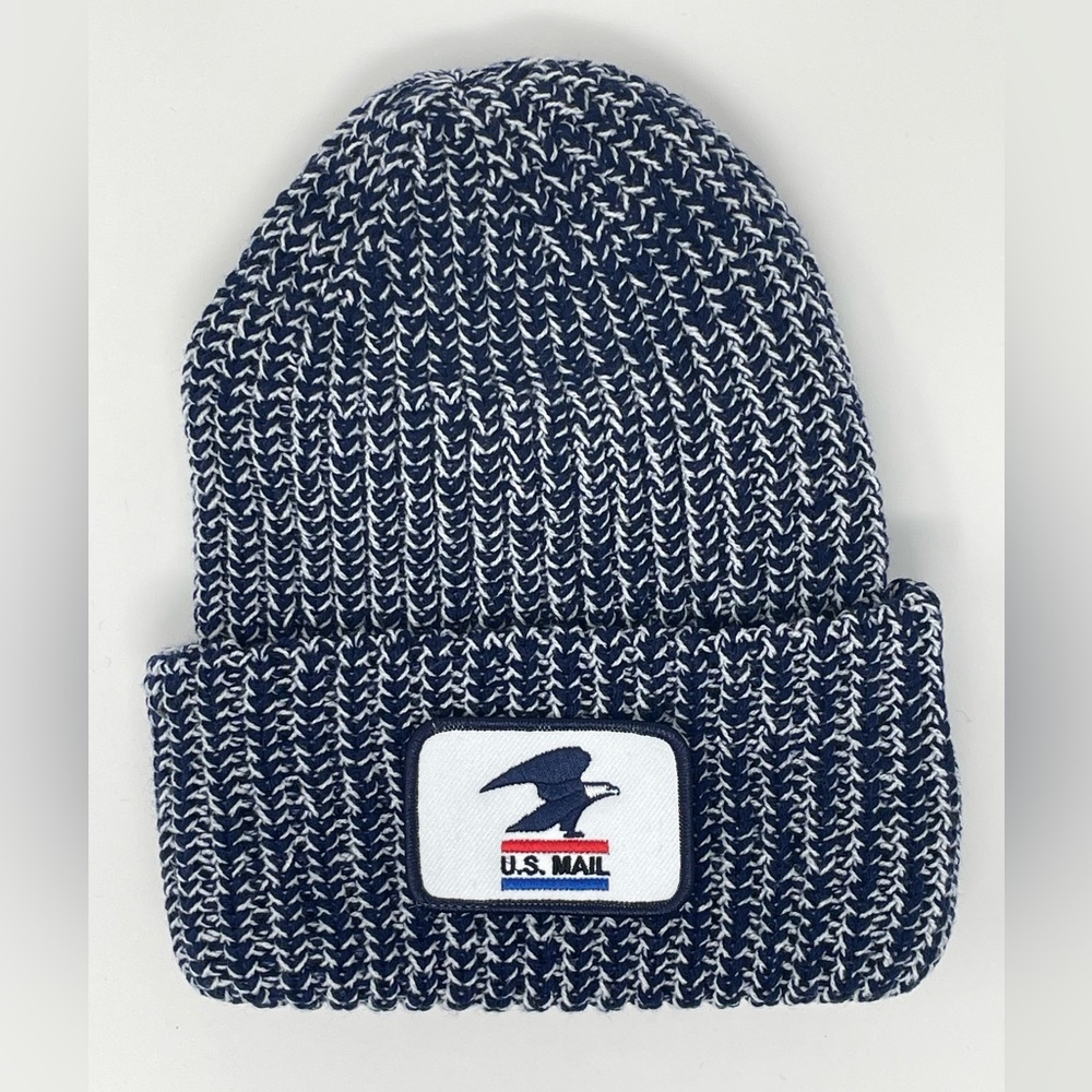 USPS Thick Chunky Beanie with USPS Postal